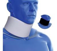 White Foam Neck Collar Neck Brace Adjustable Soft Cervical Collar for Neck Support, Neck Pain Relief & Whiplash Recovery, Orthopaedic Medical Neck Brace for Sleeping, Travel & Daily Wear (S/M Junior)