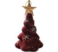 White Foam Star Decorations 3-Pack 11cm Holiday Ornament | Soft flocked finish, elegant star shape, festive seasonal charm, 11cm size, tree use