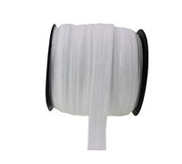 White Fold Over Elastic 5/8 Inch 15mm Wide Bands for Sewing 40 Yards - Headbands Ribbon Straps Trim for Baby Girls Hair Bow DIY Hair Ties