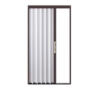 White Folding Accordion DoorDurable AllAluminum Alloy Complete with Mounting Hardware Handle & Latch RightHand Opening 762x2438mm for Space Saving Solutions