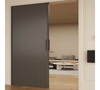 White Folding Concertina Door - Blackout Internal Door, Fits 60-180cm Widths, Ideal for Closet/Restaurant/Office, Grey, 180x198cm, Space-Saving Design