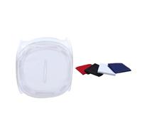 White Folding Photo Tent, Fiber Fabric Soft Light Diffusion Booth | Waterproof Covering, Reduces Reflections, Creates Clean Backgrounds for Craft Makers, Online Sellers, Electronics,