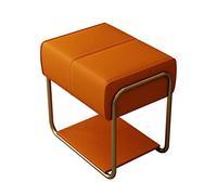 White Footstool for Living Room Bedroom & Hallway - Versatile Shoe Changing Stool Low Sofa Stool Ideal for Home & Hotel Use