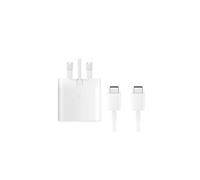 (White, For A20 / A20e / A30 / A40) Samsung EP-TA800 25W USB-C SuperFast Charger Adapter / Cable For S20 Note10 S10