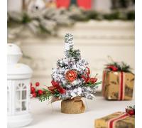 White for birch for twig Tree 30cm PVC Cloth Festive Ornament(Red)