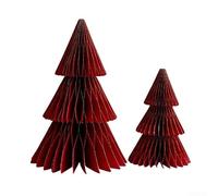 White for birch for twig Tree 60cm Pre-Lit LED Christmas Decor(Red)
