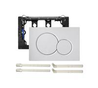 (White) For Geberit Sigma 01 Dual Push Button Flush Plate Actuator Wc Concealed Cistern