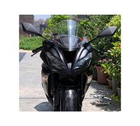 (White) For Kawasaki ZX6R 2009-2023 Motorcycle Windshield Wind Screen Black 2018