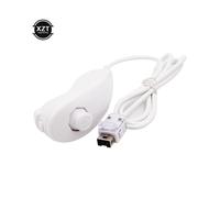 (white) For Nintendo Wii Game Controller 5 colors Nunchuck Hand Curved Game Handle