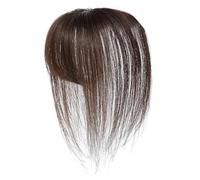 White For The Crazy - Invisible Wig Topper, Human Hair Cover | Lightweight Adjustable Hairpin Design for Women Styling Cosplay Daily Wear