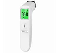 (White) Forehead Thermometer for Baby And Adults With Fever Alarm LCD Display And Memory Function