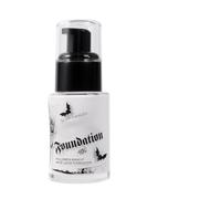 White Foundation Goth 40 ml White, Full Coverage, Smoother | Liquid Foundation Makeup For Halloween Stage Film Holidays Carnival Scary House Festival Party Photo Props