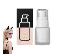 White Foundation - Matte Waterproof Concealer | 30ml Full Coverage Liquid Face Color, Long Lasting Makeup Base for Cosplay Party Stage Performance School Play Festival Wedding