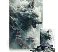White Fox Chinese Temples 1000 Piece Jigsaw Puzzles for Teenagers Logical Skill Leisurely Pursuit Precise Join Fine Xmas Gift (50x75cm)