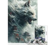 White Fox Chinese Temples Teenager Jigsaw Puzzles 1000 Pieces Enhance Mindful Thinking And Focus Relaxing Stress Relief Game (50x75cm)