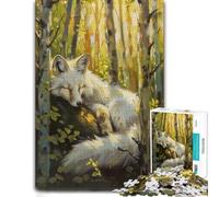 White Fox Fairy Tale Magic Paper Puzzle 1000pcs (52x38cm) for Adults | Rainy-day activity for adults on Sunday afternoons for calm focus.