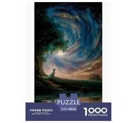 White Fox Puzzles 1000 Piece Challenge Toy Adults And over 12 Years Old Puzzle Game Educational Challenge Mind Training Home Decoration Gift 38x26cm/1000pcs