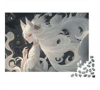 White Fox Spirit 1000 Piece Jigsaw Puzzle for Family Concentration Training Secret Santa Gift Party Puzzle Game 100% Recycled 52x38cm/1000pcs