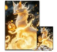 White Fox Spirit 1000 Piece Jigsaw Puzzles for Adults Adult Game Gift Family Interactive Game Brain Challenge Gift 1000 PCS(75x50cm)