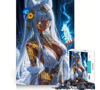 White Fox Spirit Jigsaw for Adults 1000 Pieces Brain Memory Game Laser Cut for Flawless Fit Unique Gift for Stress Relief (50x75cm)