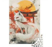 White Fox with Red Tail 1000 Piece Jigsaw, 70x50cm/1000pcs
