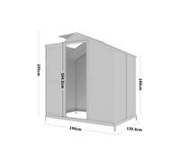 White Framed Garden Greenhouse with Base Frame