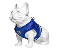 White French Bulldog Mannequin with Rotatable Head, Dog Statues Home Decor for Desk, Dog Props Sculpture for Clothes, Manikin Dummy for Pet Shop