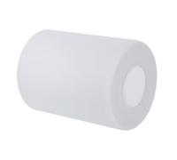 White Frosted Glass Cylinder Lamp Shade with E27 Fitter Opening | 42mm/1-5/8 Inch Opening, round Cylindrical Form, Modern White Finish, for Pendant Fixtures