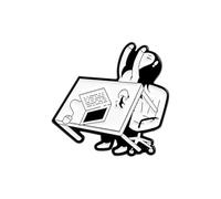 White frustrating worker brooch enamel pin to express attitude at office meetings or daily commutes