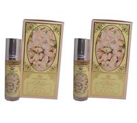 White Full Concentrated Perfume Oil 6ml Roll-On - Pack of 2 | Long Lasting Alcohol-Free Attar for Women & Men | Fresh Floral Jasmine Fragrance