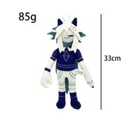 (White) Fundamental Paper Education Theme Game Character Plush Toy Doll Throw Pillow