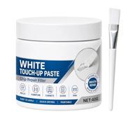 White Furniture Touch-Up Paste with Brush, 40g/1.41 Oz, For Scratches on Walls, Cabinet Doors, And Baseboards，White_1Pcs