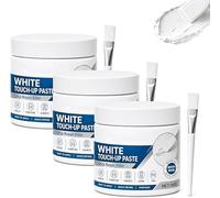 White Furniture Touch-Up Paste with Brush, Wood/Wall Repair Paste (3PC)