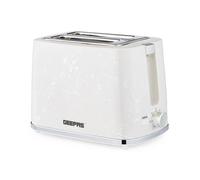 (White) Geepas 2 Slice Bread Toaster Texture Design