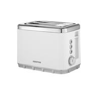 GEEPAS 2 Slice Toaster | 7 Browning Levels Cancel Defrost Reheat | For Thin Small Bread Slice Removable Crumb Tray Cool Touch Housing High Lift Space-Saving Design | 2 Yr Warranty 930W White Arcus