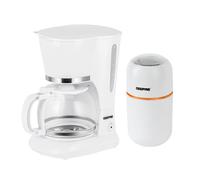 GEEPAS 1.5L Filter Coffee Machine & Coffee Grinder 80 g Capacity Combo Set | 800W Coffee Maker for Instant Coffee, Espresso, Macchiato | 200W Electric Coffee Grinder for Dried Spice Nuts Herbs