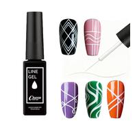 White Gel Liner Nail Polish - White Gel Nail Polish - UV Polish for French Manicures Painting - Draw the Line for Creative DIY - 60s Rapid Curing, Strong Ductility