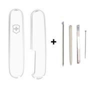 (white) Genuine Victorinox 91mm Scales Plus Handle Kit With Spares Tweezer Toothpick Pin