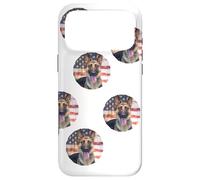 White German Shepherd American Flag Men Boys Women Girls Case for iPhone 17 Pro Max