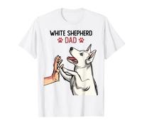 White German Shepherd Dad Dog T-Shirt