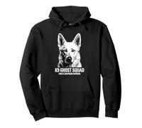 White German Shepherd Ghost Squad Tactical Dog Dad Gifts Pullover Hoodie