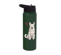 White German Shepherd Stainless Steel Insulated Water Bottle