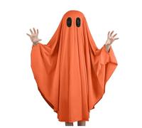White Ghost Cloak for Kids Unisex Kid Ghost Costume Halloween Childrens Ghost Costume Ghost Outfit for Baby Toddler Girl Boy Party Dress for 1-8 Years Boys Girls Carnival Cosplay
