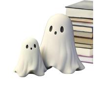 White Ghost Statue - Halloween Resin Figurine for Scary Home Decoration | Artistic Ghost Sculpture for Tablet, Desk, Shelf, TV Stand, Window, Masterpiece