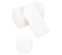 White Gift Tags, 200PCS Round Gift Tags Kraft Paper Plain Gift Tag Labels White Blank Hanging Tag for Present Gifts Bags & Craft Project