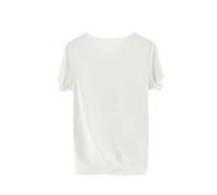 White Girls Modal T-Shirts Comfy Loungewear Short Sleeve Pajamas Lounge Casual Tops Solid Color Lightweight Breathable Basic Tees Round Neck Summer Top for Kids Valueweight T Shirt 7-8 Years