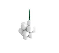 White Glass Berry Cluster Baubles