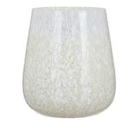 White Glass Candle Holder 13 x 13 x 15 cm