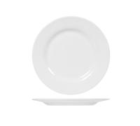 White Glass Dinner Plate, Intensity, 25.5cm