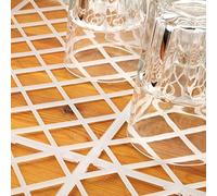 Glass Stacking Mats White - Pack of 20 | Glass Shelf Liner, Bar Glass Mats, Ventilation Mats - Ideal for Home Bars & Pubs